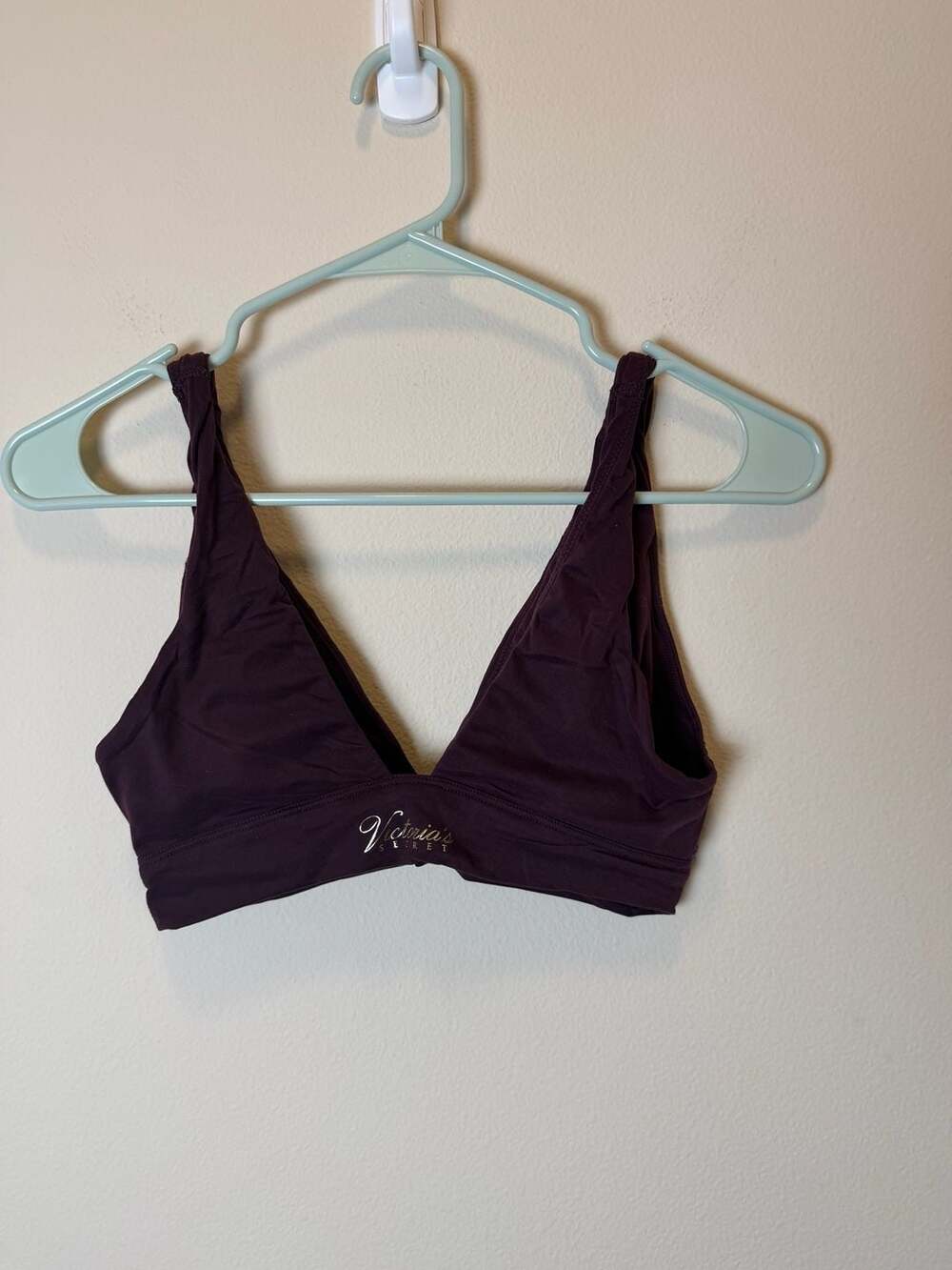 Victoria's Secret Bralette Size S Plum Purple Triangle Wireless